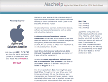 Tablet Screenshot of machelp.com.au